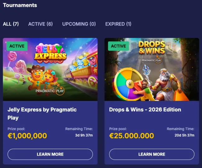 Jasminsslots Casino Tournaments