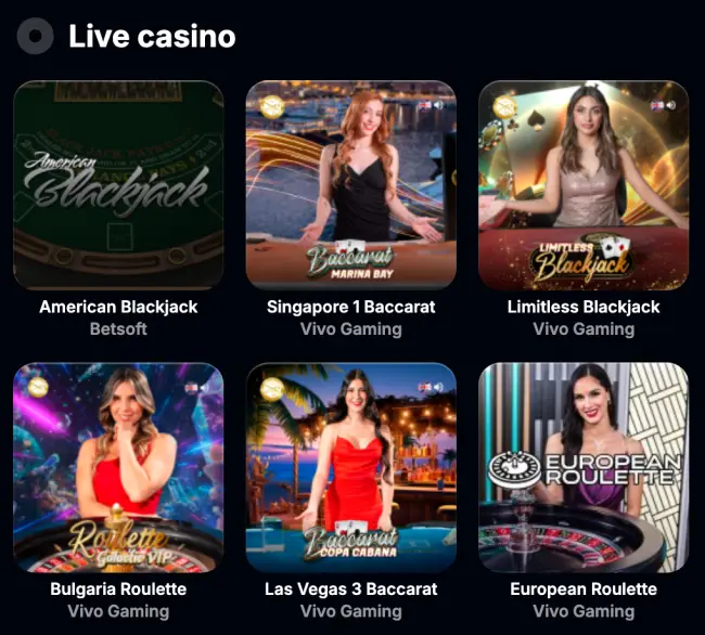 Yep Casino Live Casino