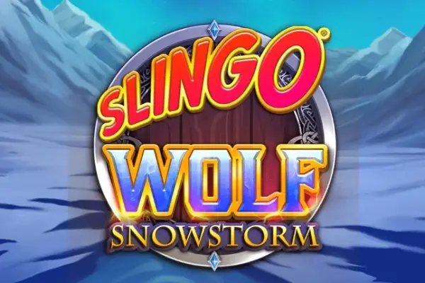 Slingo Wolf Snowstorm Logo