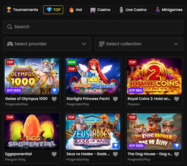 Blitzbet Casino Slots