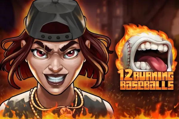 12 Burning Baseballs Logo