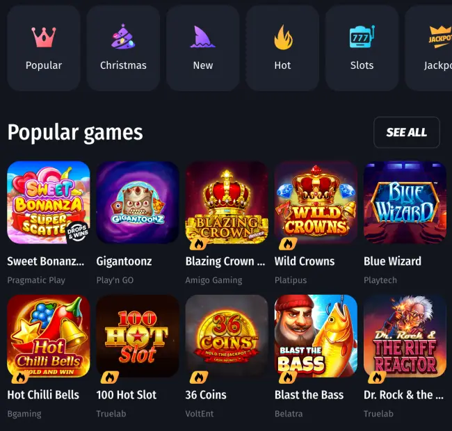 Winshark Casino Slots