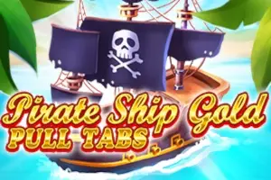 Pirate Ship Gold Pull Tabs Logo
