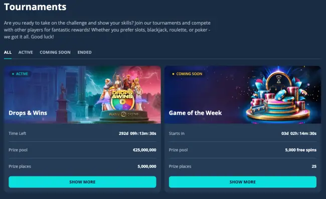 Platin Casino Test