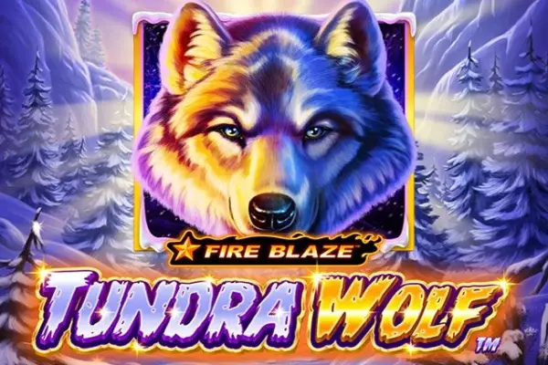 Fire Blaze Golden: Tundra Wolf Logo