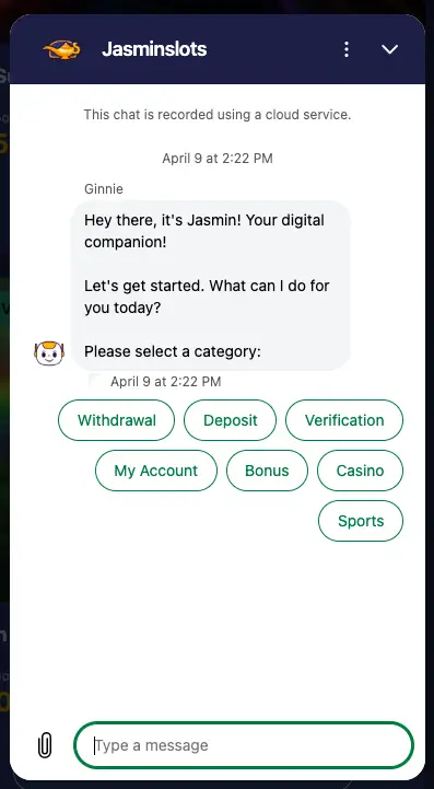 Jasminslots Sport Review