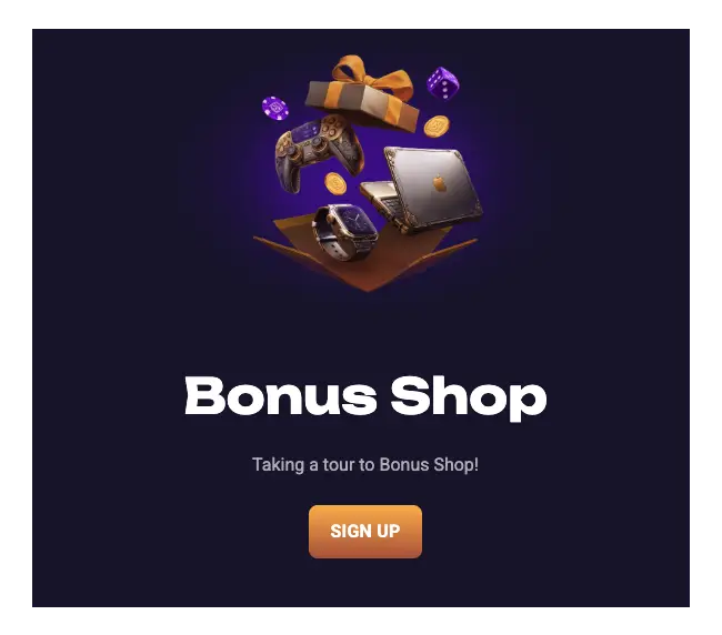 Spirit Casino Bonus Shop
