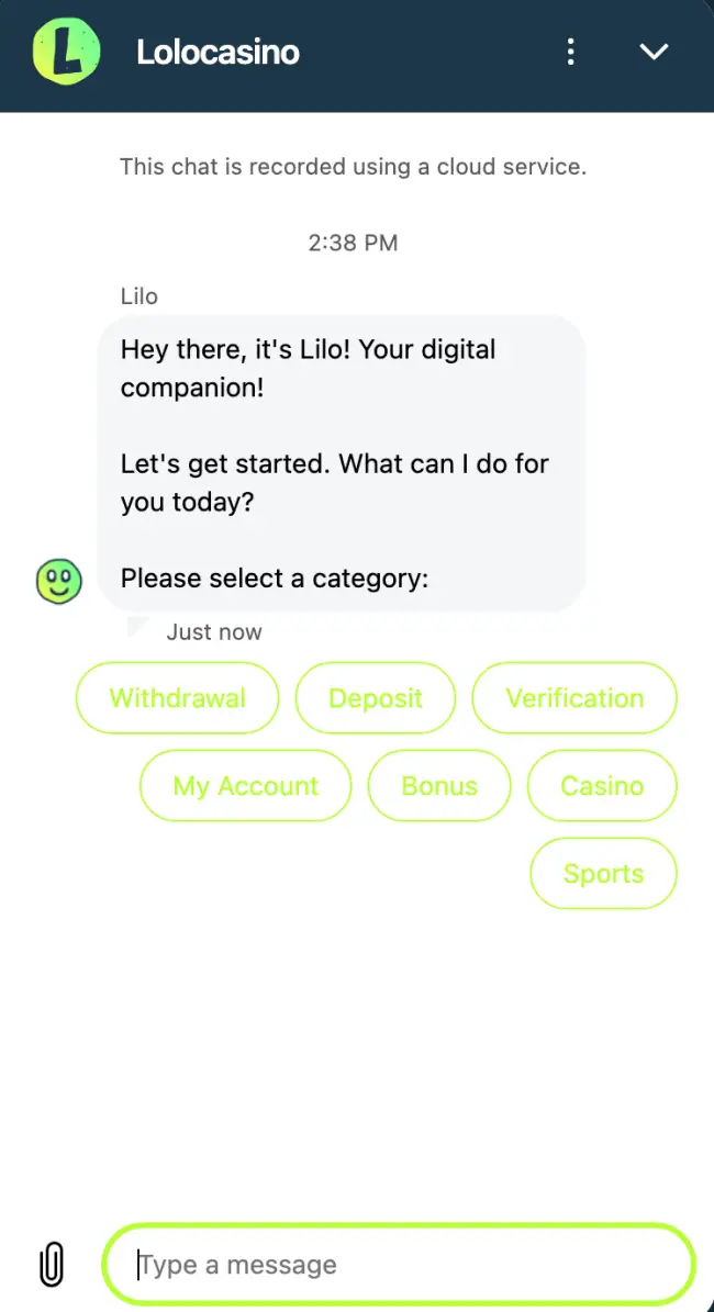 Lolo Sport Live Chat