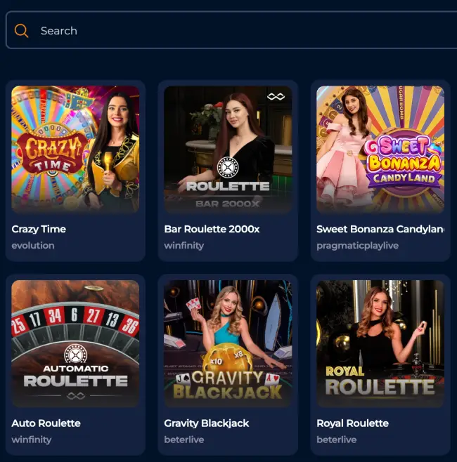 Axe Casino Live Casino