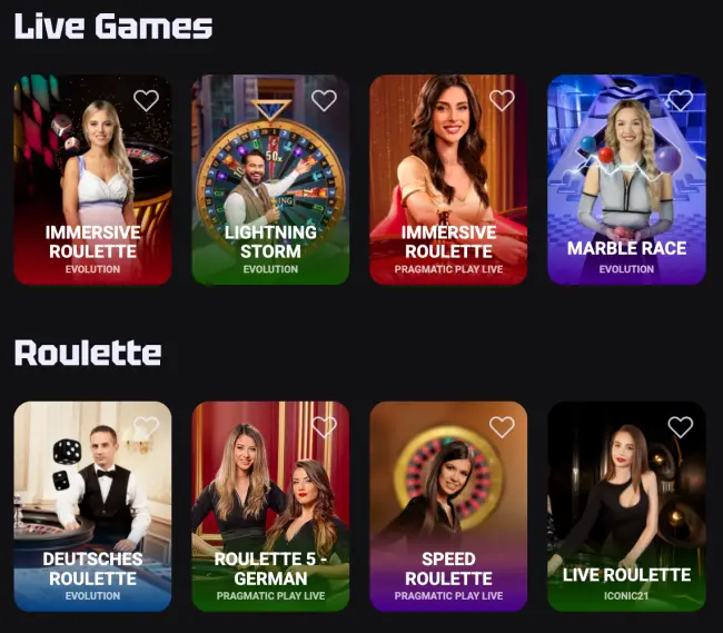 NeedforSlots Casino Live Casino