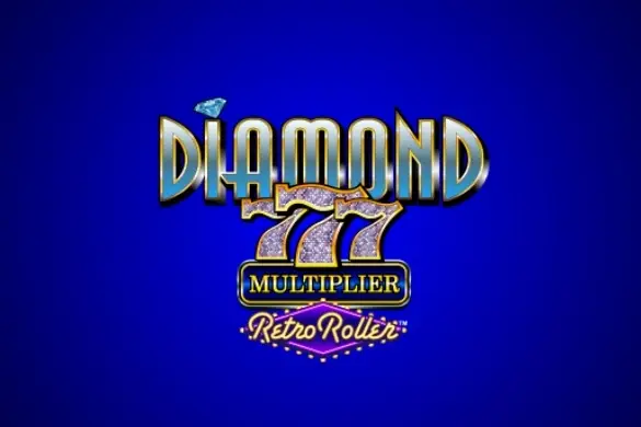 Diamond 777 Multiplier Retro Roller Logo