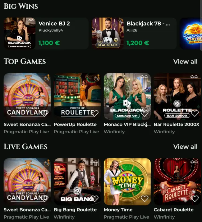 Goldzino Casino Live Casino