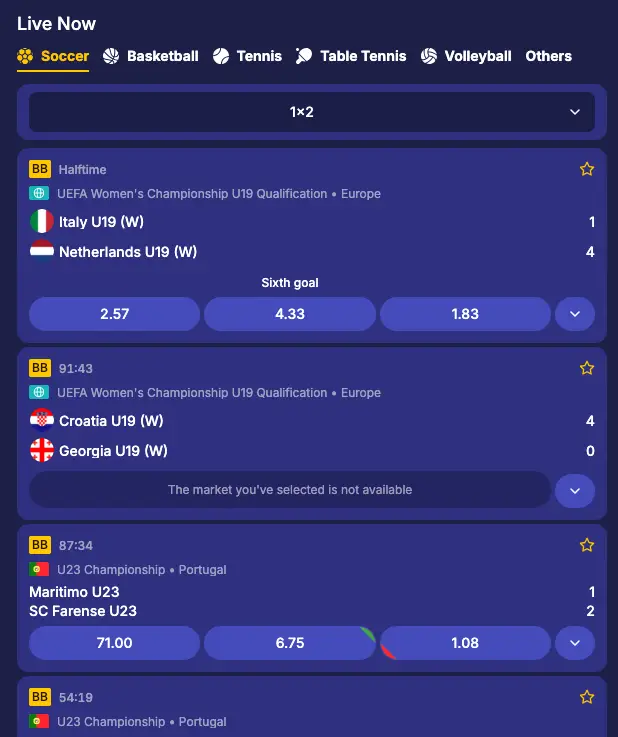 Live Betting