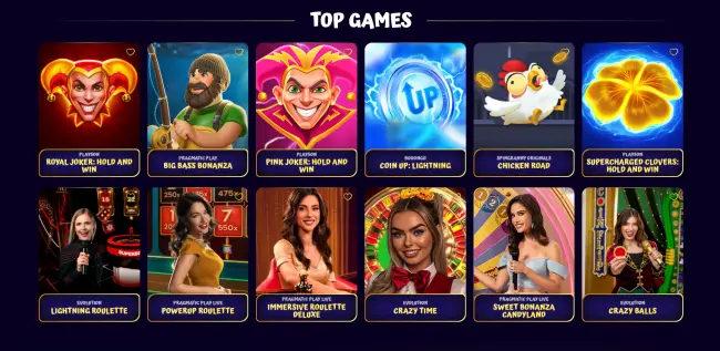 SpinGranny Casino: A lot of games and features