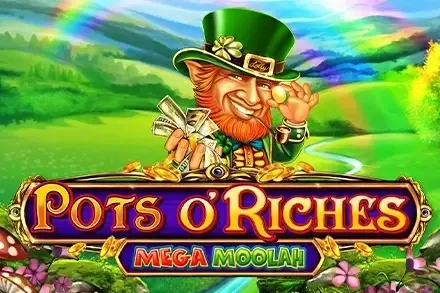 Pots O'Riches Mega Moolah Logo