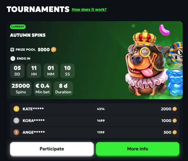 SpinMills Casino Tournaments