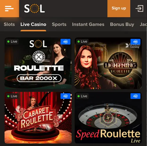 Sol Casino Review