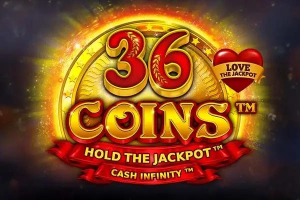 36 Coins - Love The Jackpot Logo