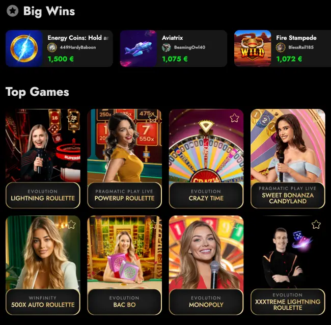 Oscarspin Casino Live Casino