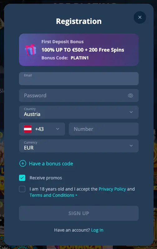 Platin Casino Test