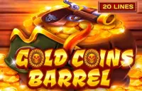 Gold Coins Barrel Logo