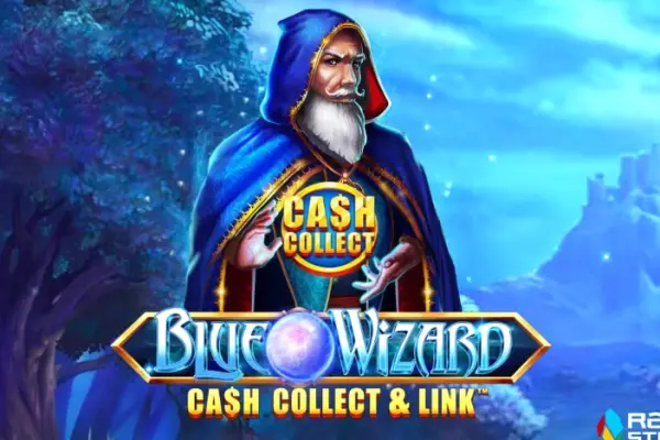 Blue Wizard Cash Collect & Link Logo