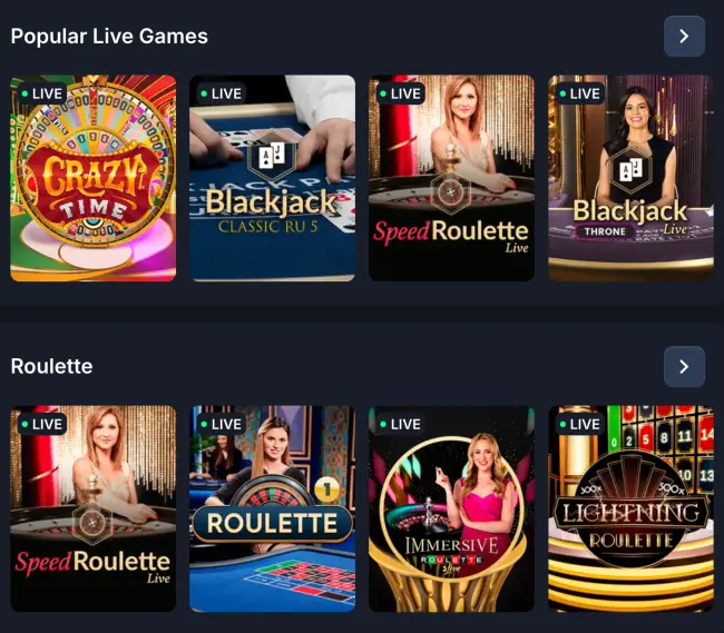 Beef Casino Live Casino