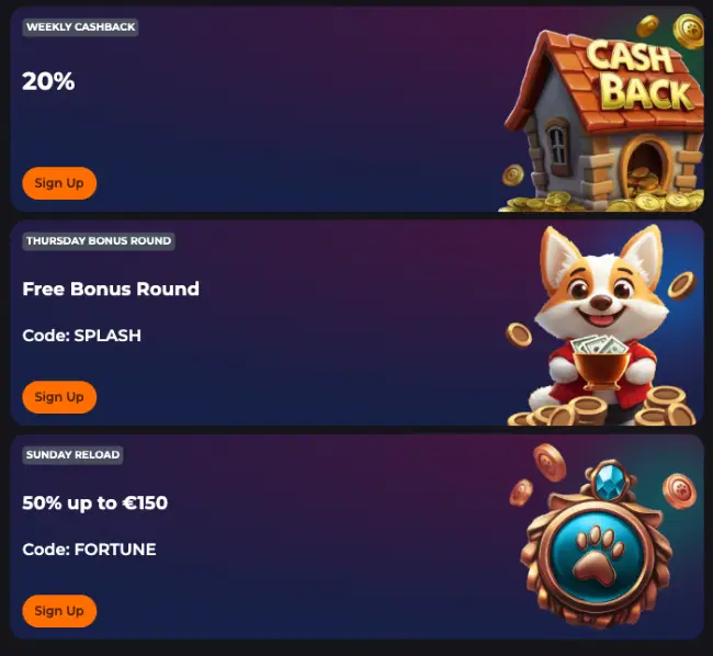 Corgibet Casino Promotions
