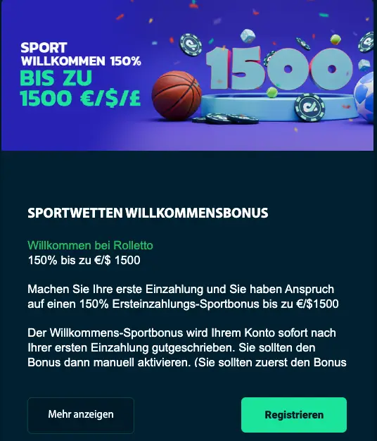 Rolletto Sport Test